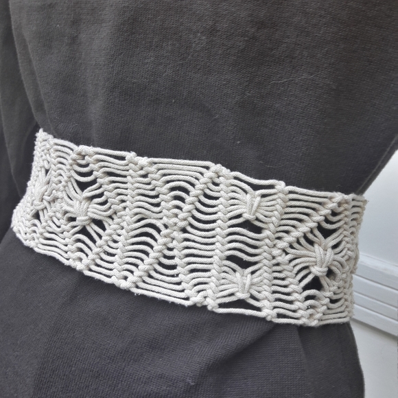 Macrame Belt Woven Boho Hippie Clothes Fringe Sash - Picture 11 of 16